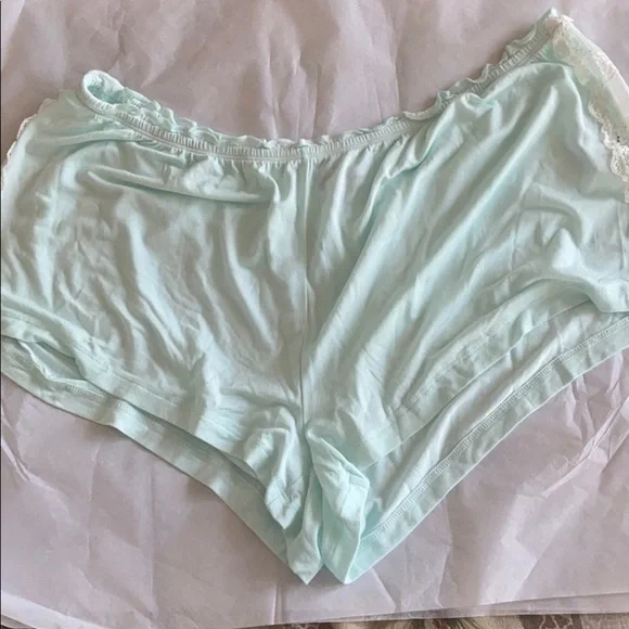 New Pip & Vine Maternity Blue pajama tank shorts sleep set XL Pregnancy Lace - Picture 6 of 7